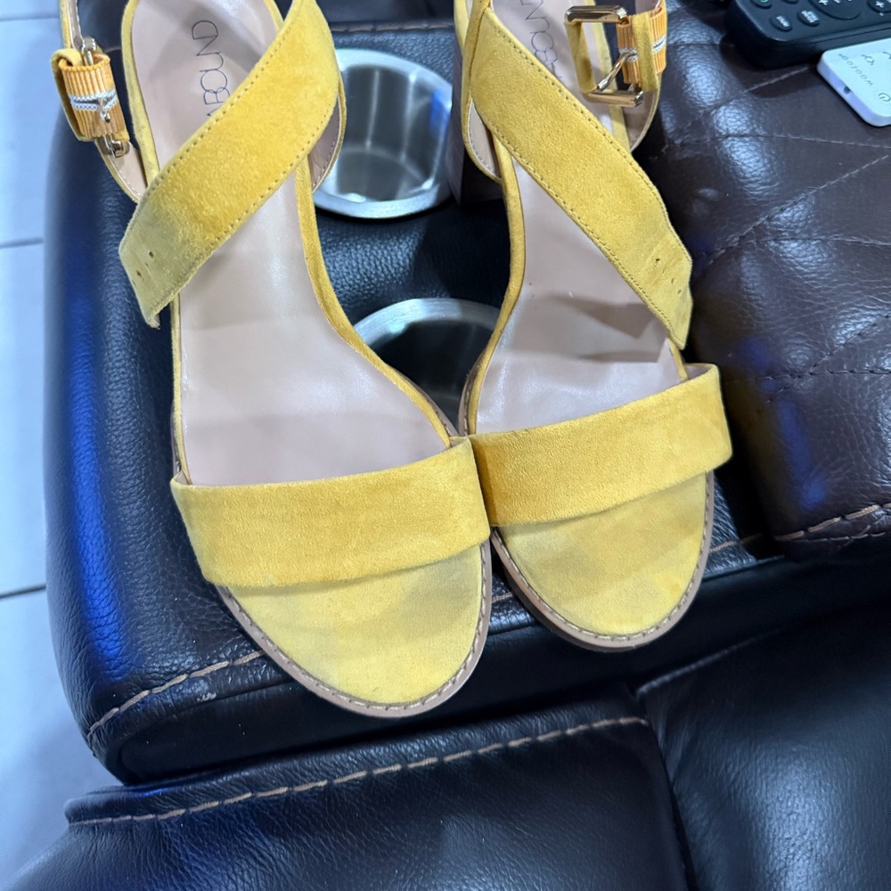 Yellow Strappy Sandals